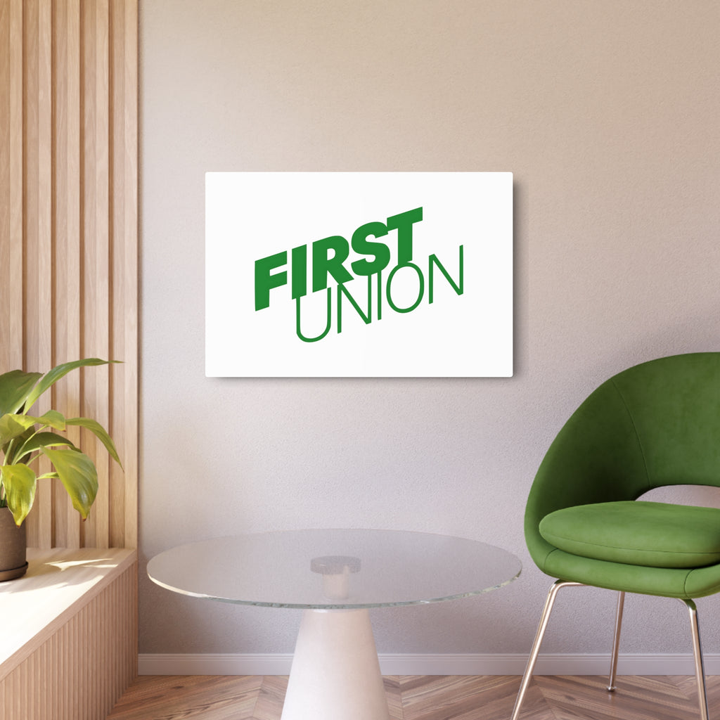 First Union Metal Sign