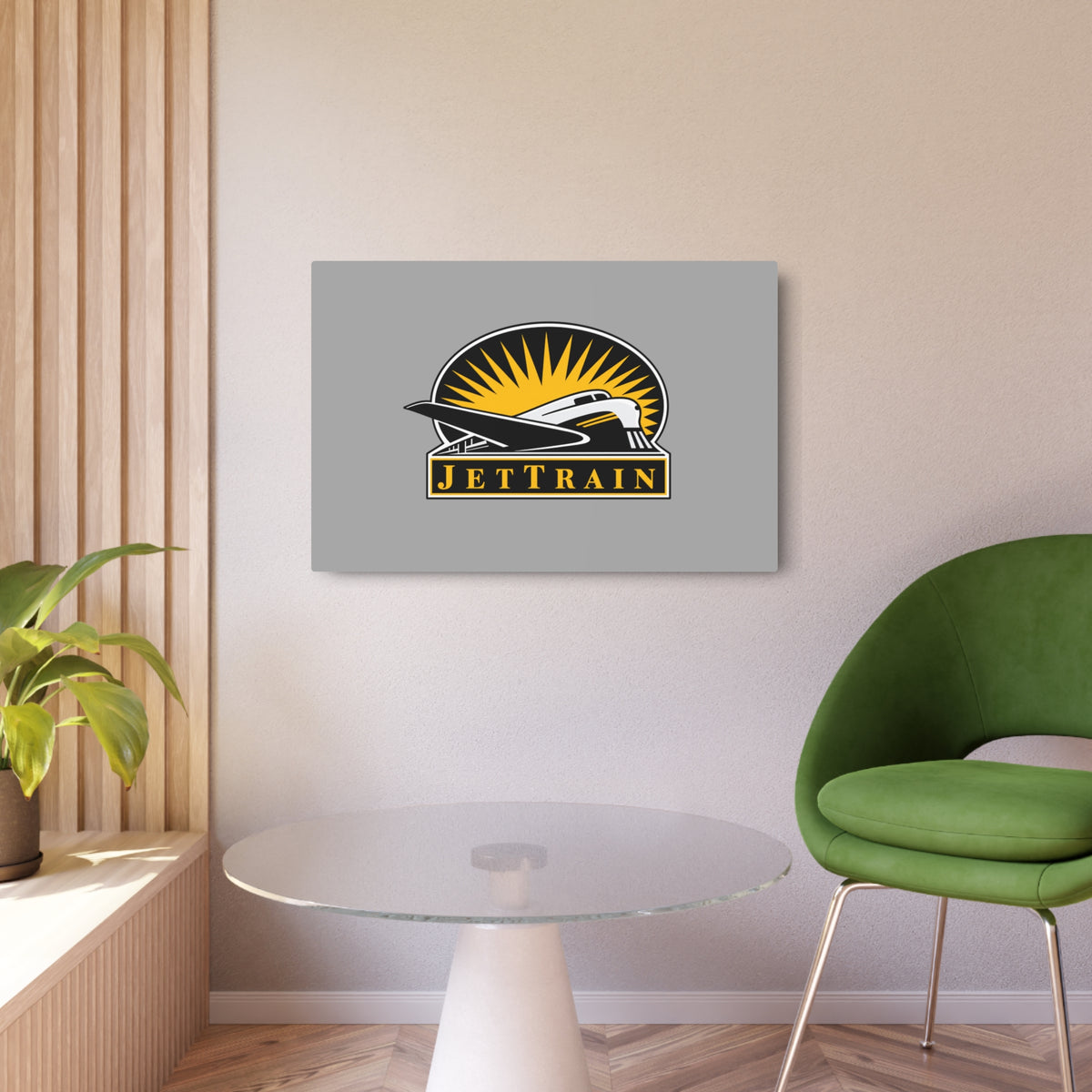 Bombardier JetTrain Metal Sign
