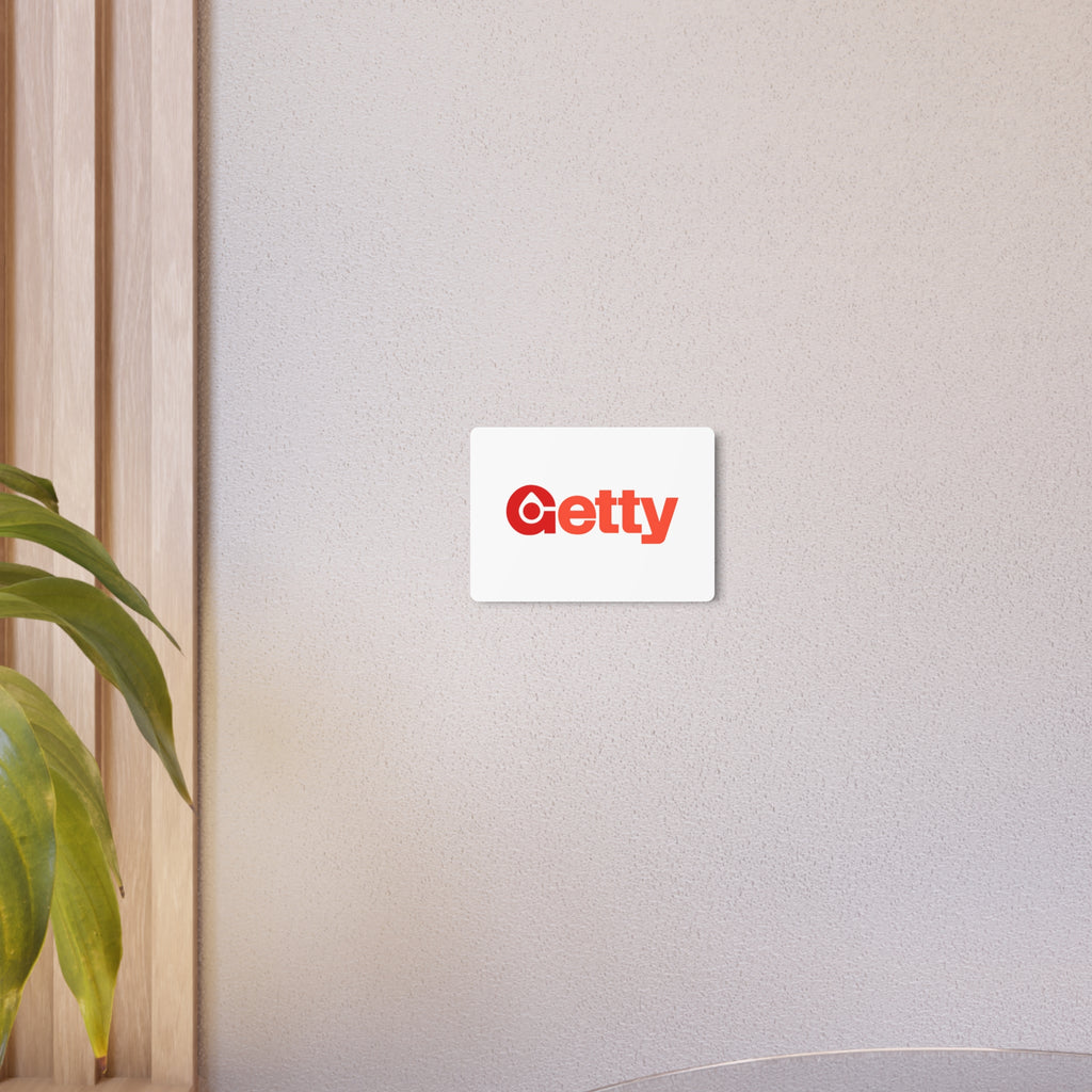 Getty Oil Metal Sign