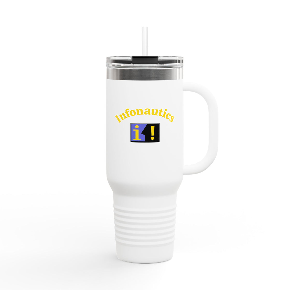Infonautics 40oz Insulated Travel Mug Stainless Tumbler