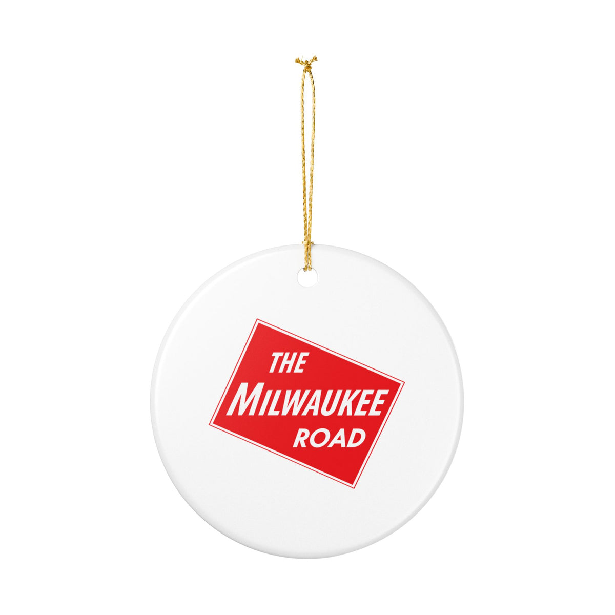 Chicago Milwaukee St. Paul and Pacific Railroad Ceramic Ornament