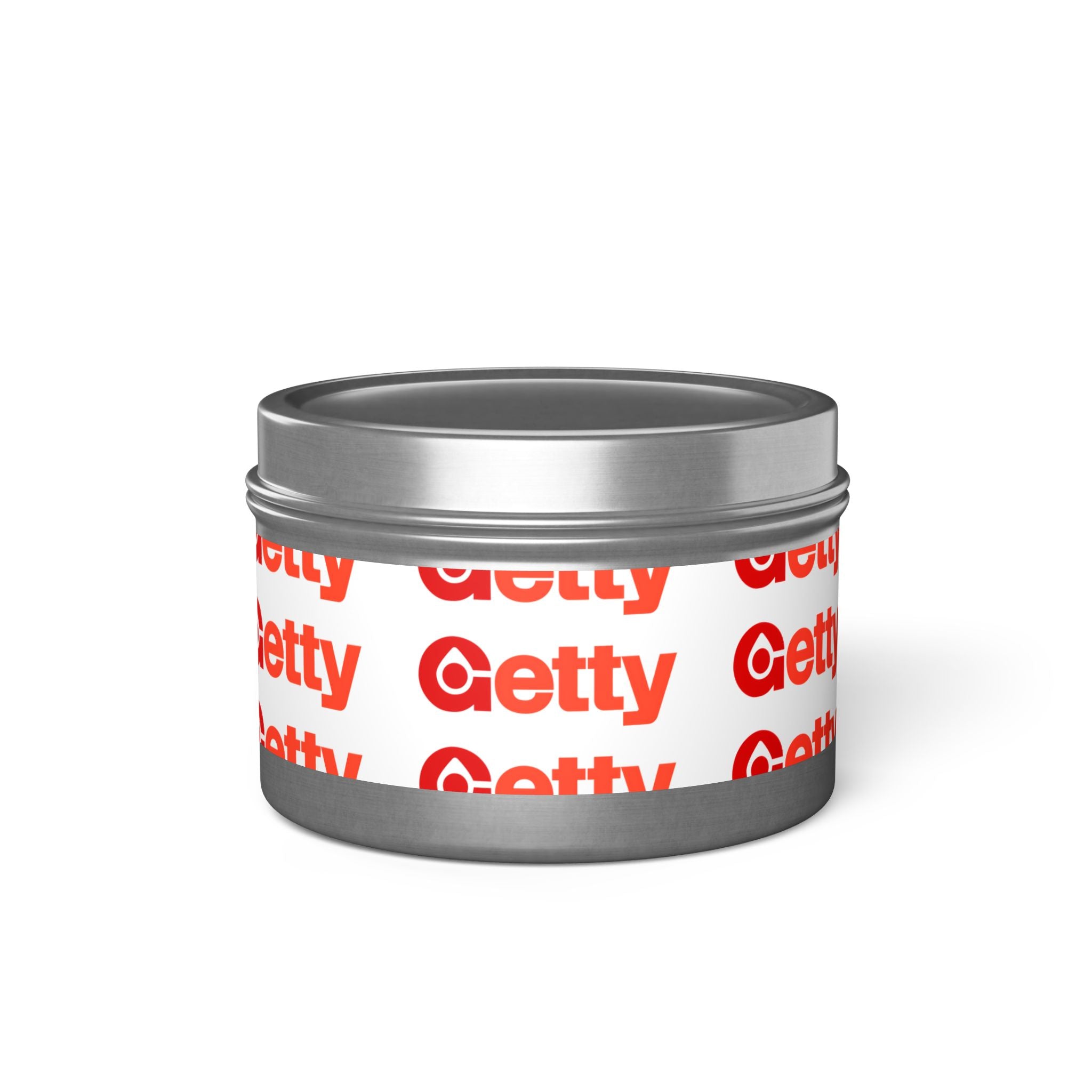 Getty Oil Tin Candle