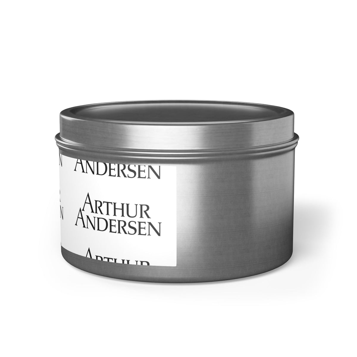 Arthur Andersen Tin Candle