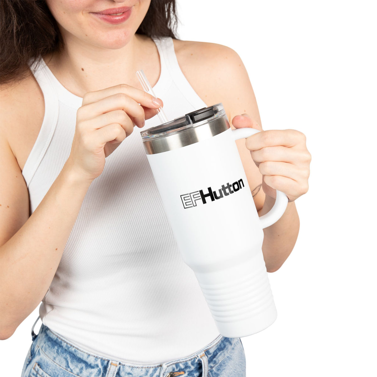 E. F. Hutton 40oz Insulated Travel Mug Stainless Tumbler