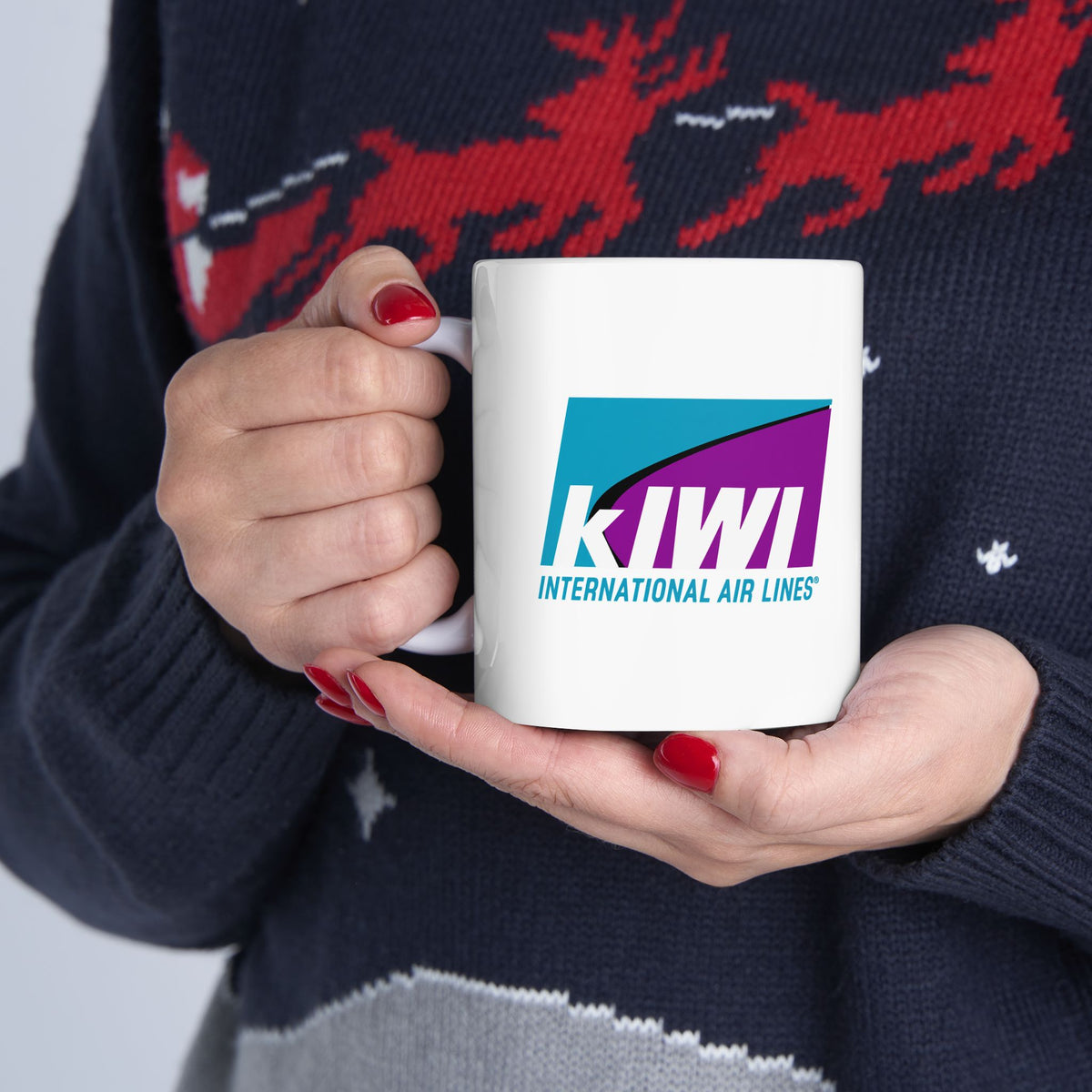 Kiwi International Air Lines Ceramic Coffee Mug