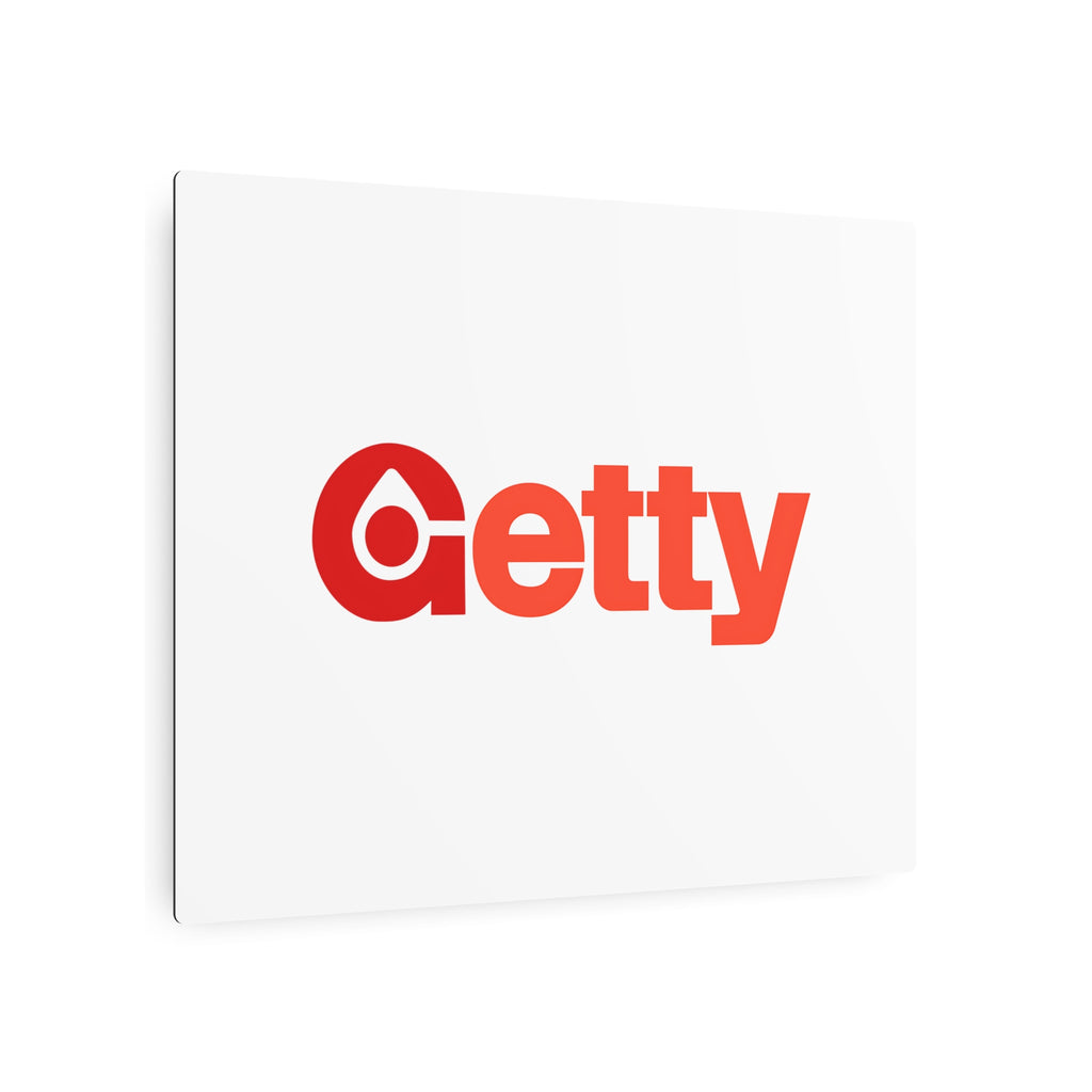 Getty Oil Metal Sign