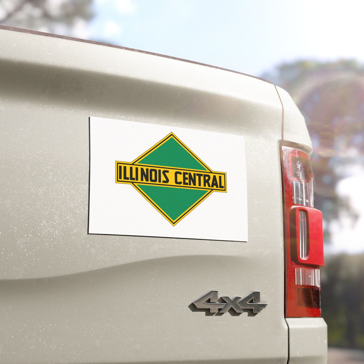 Illinois Central Railroad Car Magnet