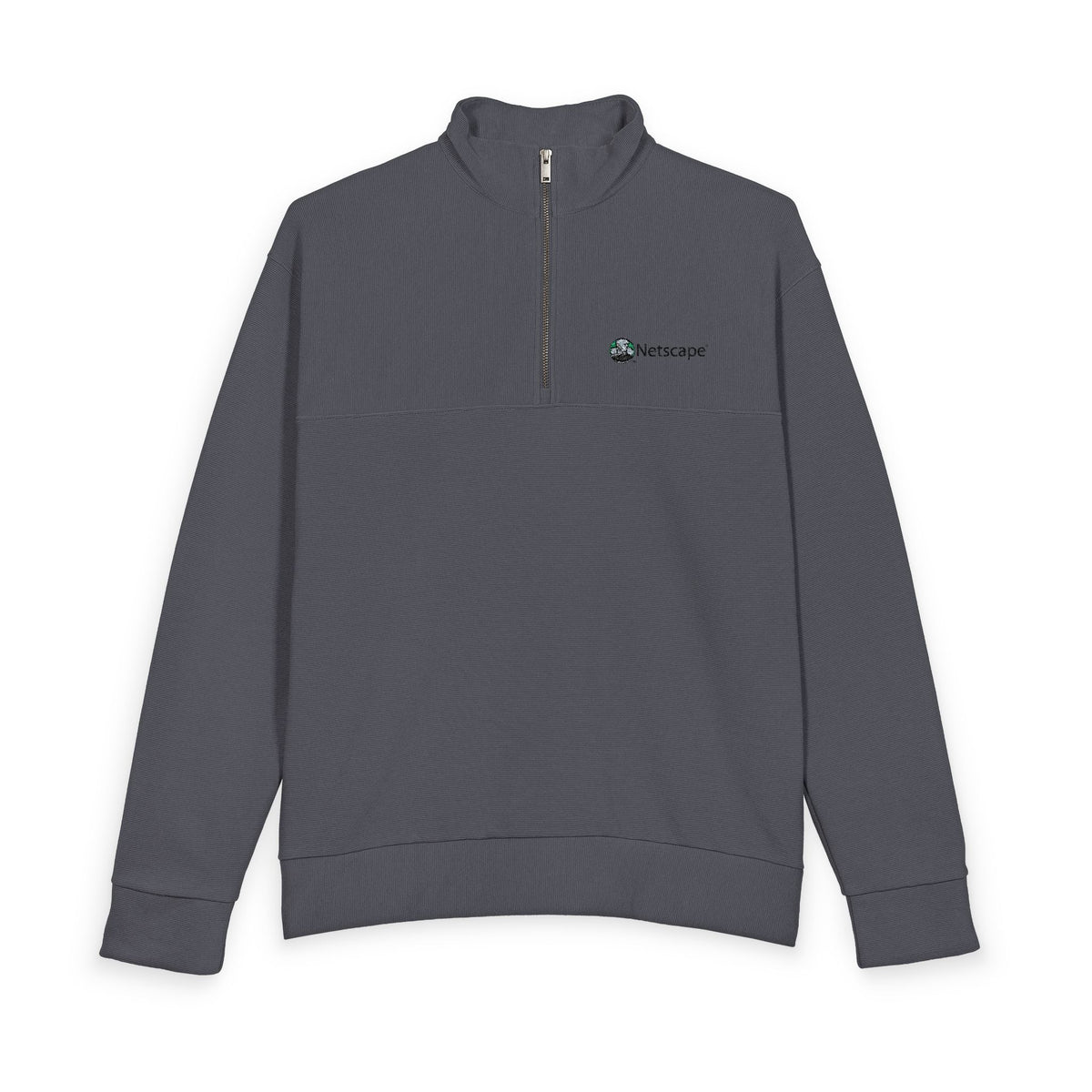 Netscape Heavy Knit Quarter-Zip Sweatshirt