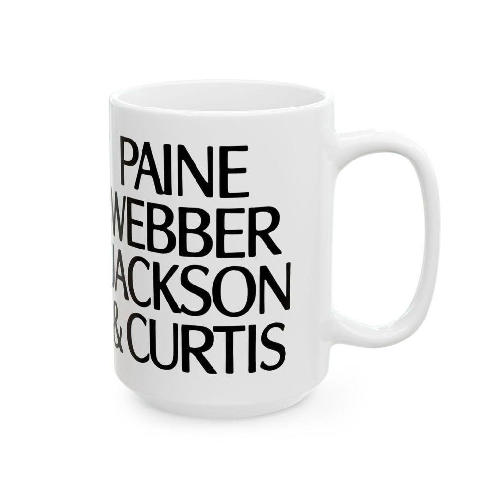 Paine Webber Jackson & Curtis Ceramic Coffee Mug