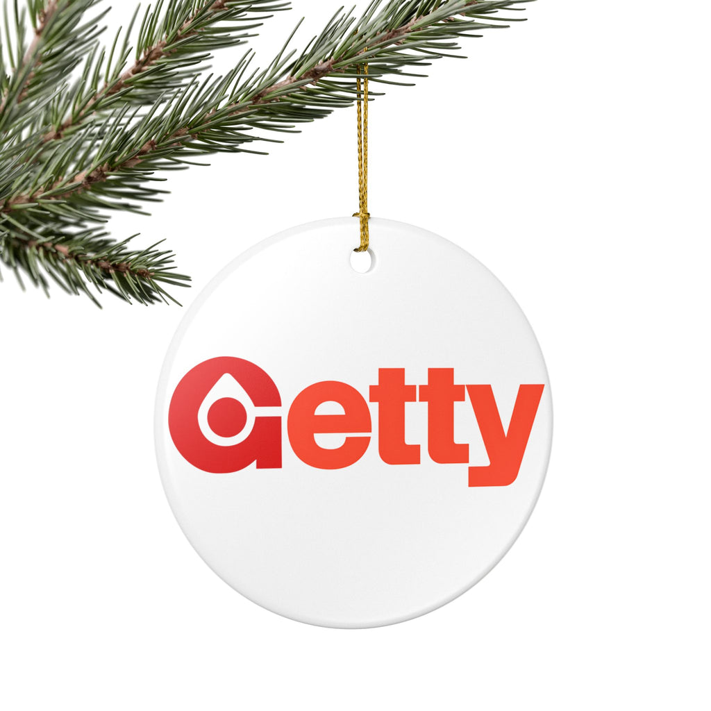 Getty Oil Ceramic Ornament