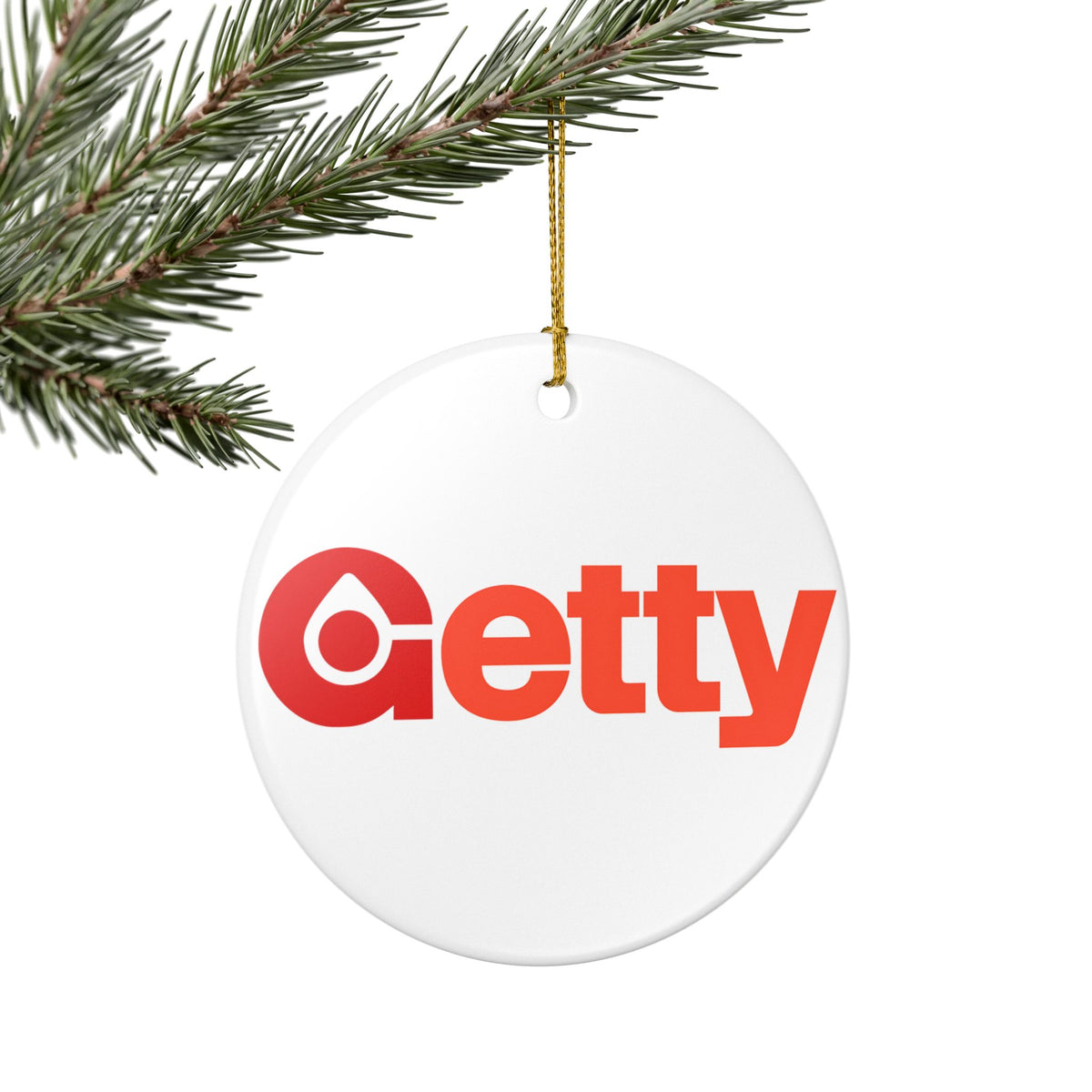 Getty Oil Ceramic Ornament