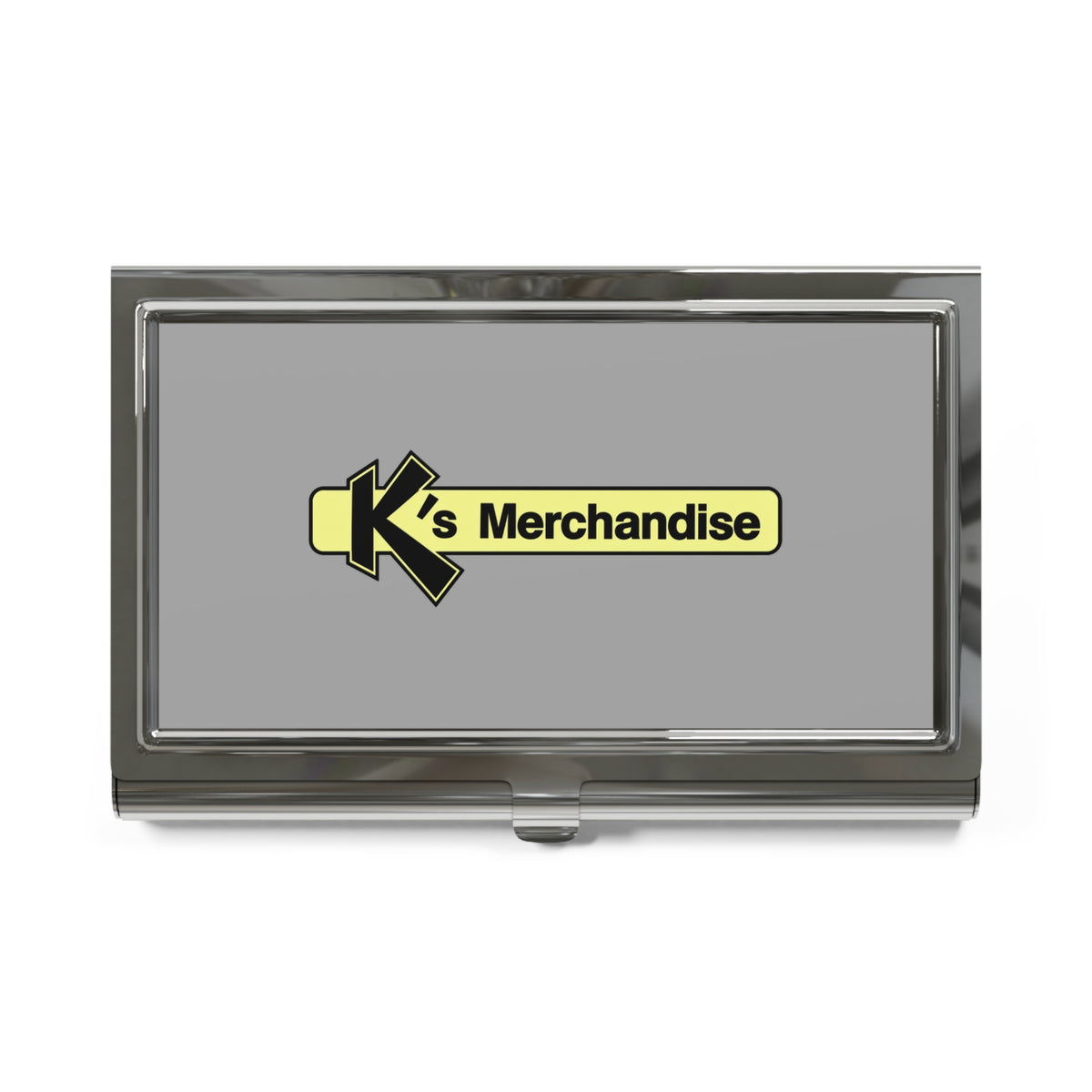 K's Merchandise Mart Metal Business Card Holder