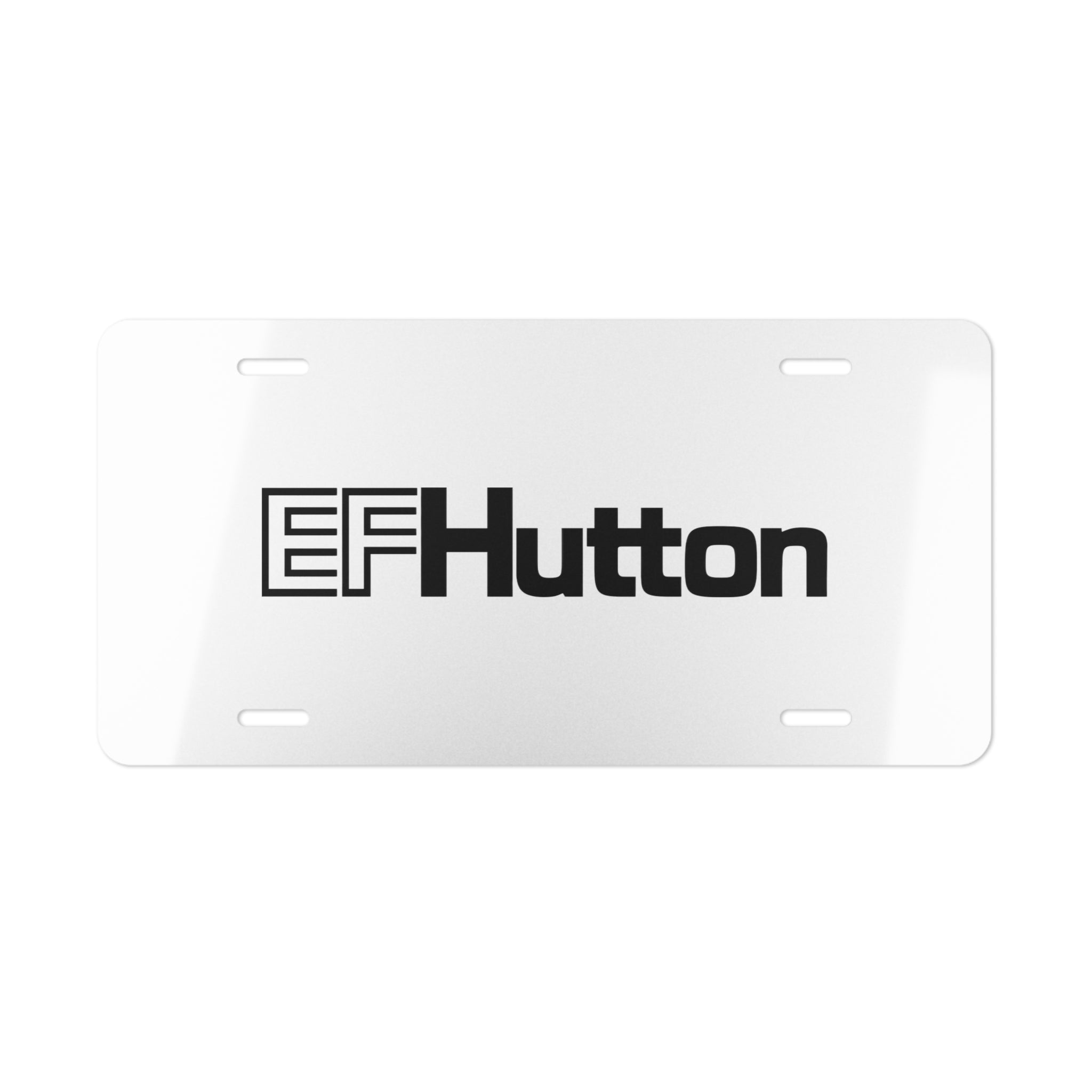 E. F. Hutton Vanity License Plate