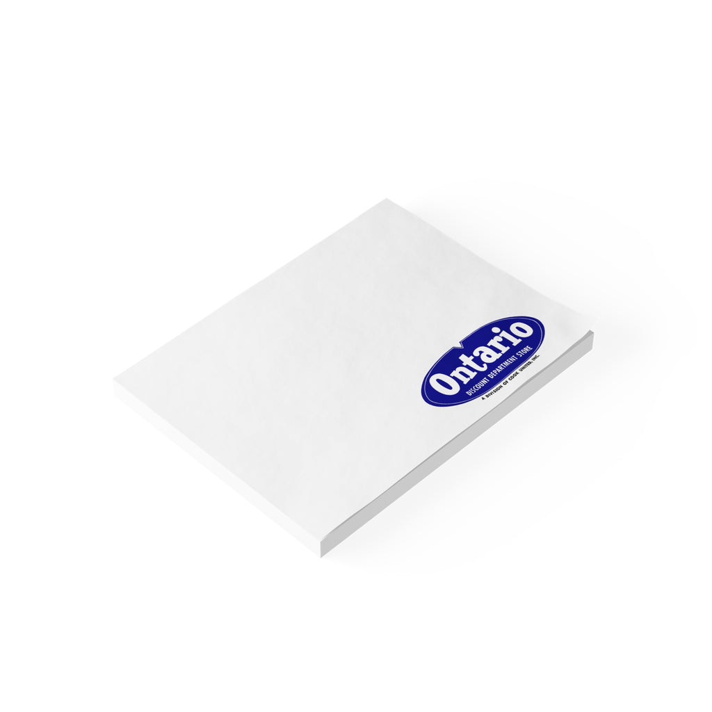 Ontario Discount Department Store Sticky Post-it Note Pad