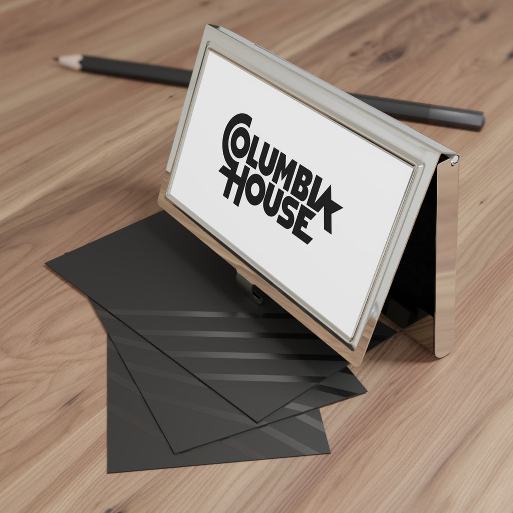 Columbia House Metal Business Card Holder