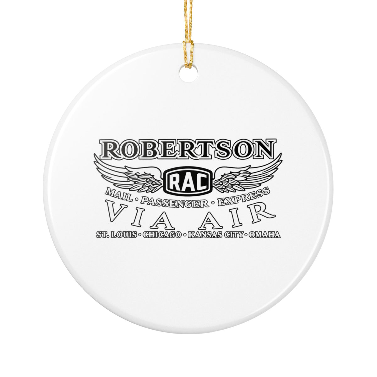 Robertson Aircraft Ceramic Ornament