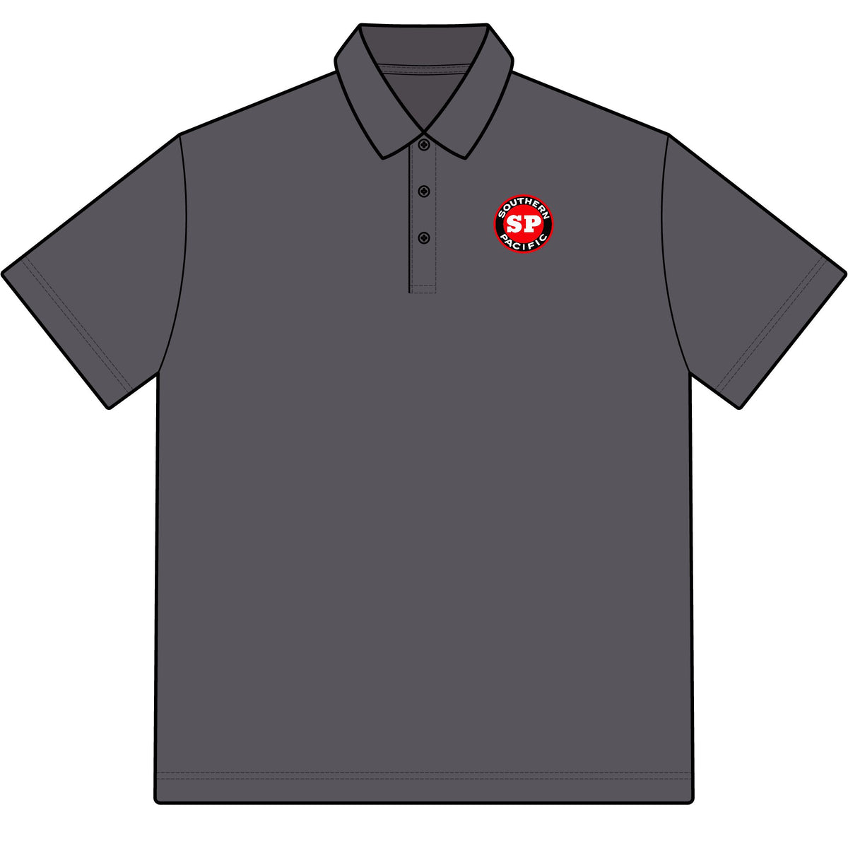 Southern Pacific Railroad Cotton Polo Shirt