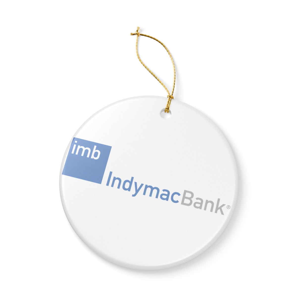 IndyMac Bank Ceramic Ornament