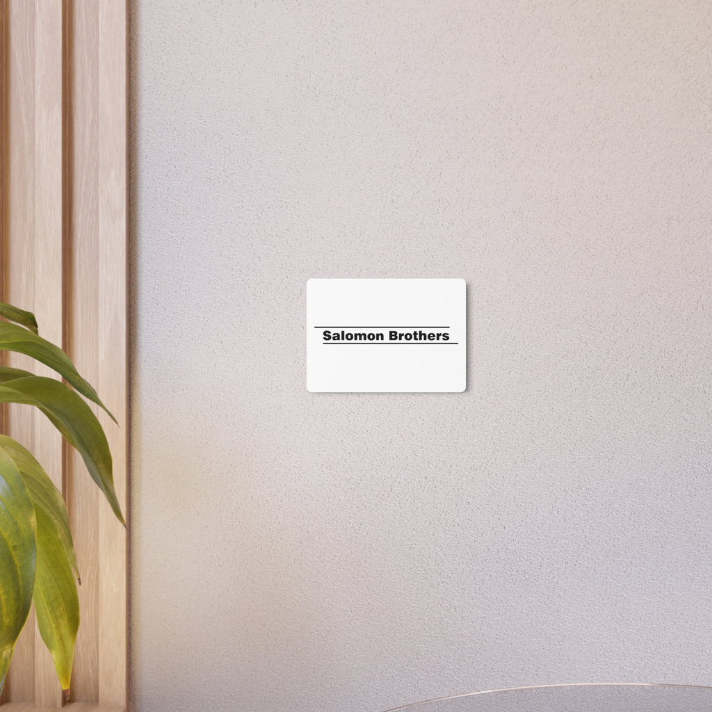 Salomon Brothers Metal Sign