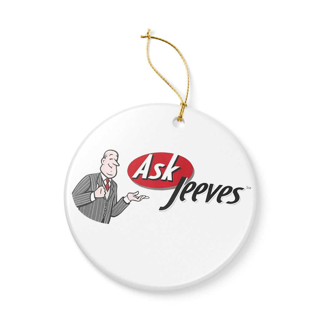 Ask Jeeves Ceramic Ornament