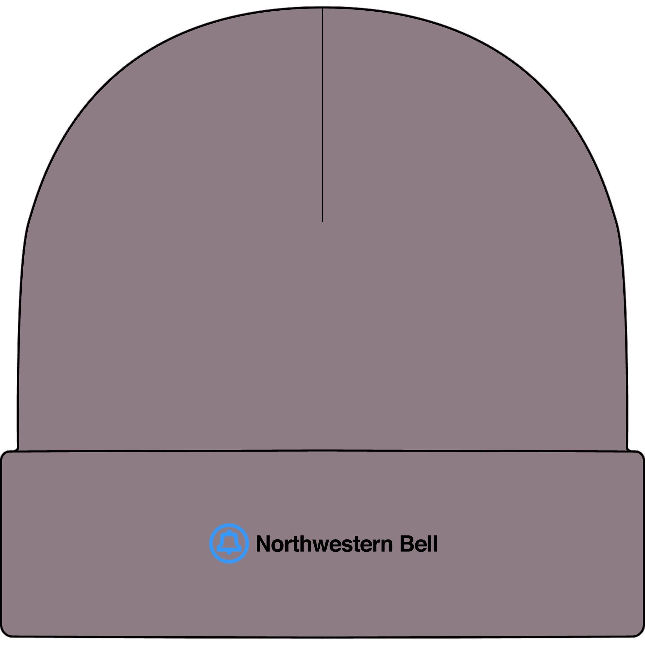 Northwestern Bell Cuff Beanie