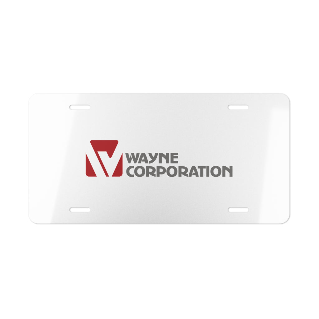 Wayne Corporation Vanity License Plate