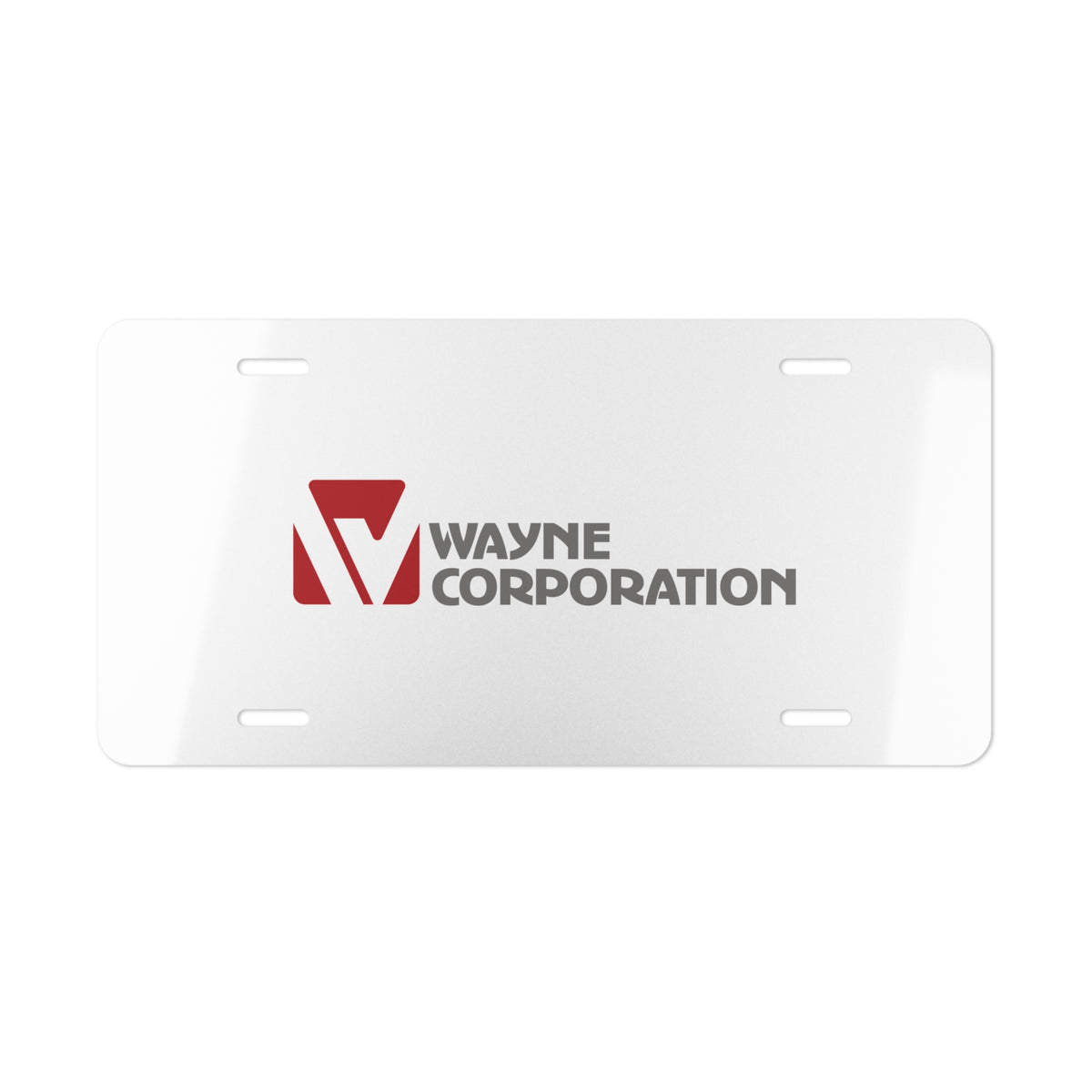 Wayne Corporation Vanity License Plate