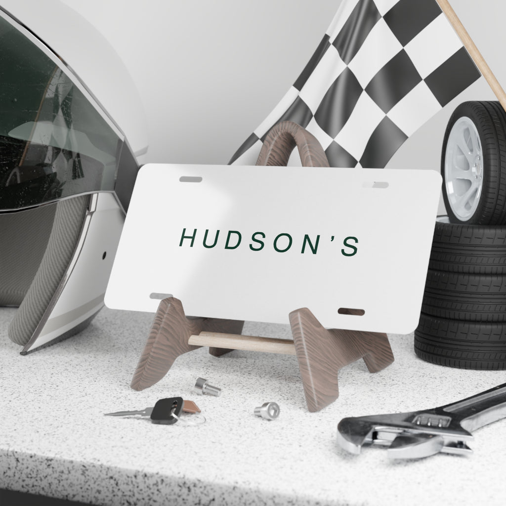 Hudson's Vanity License Plate