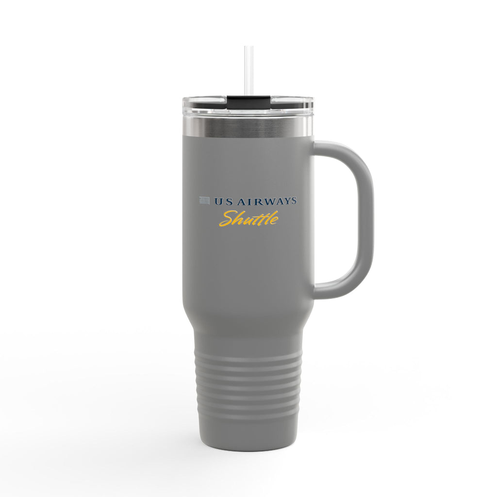 US Airways Shuttle 40oz Insulated Travel Mug Stainless Tumbler