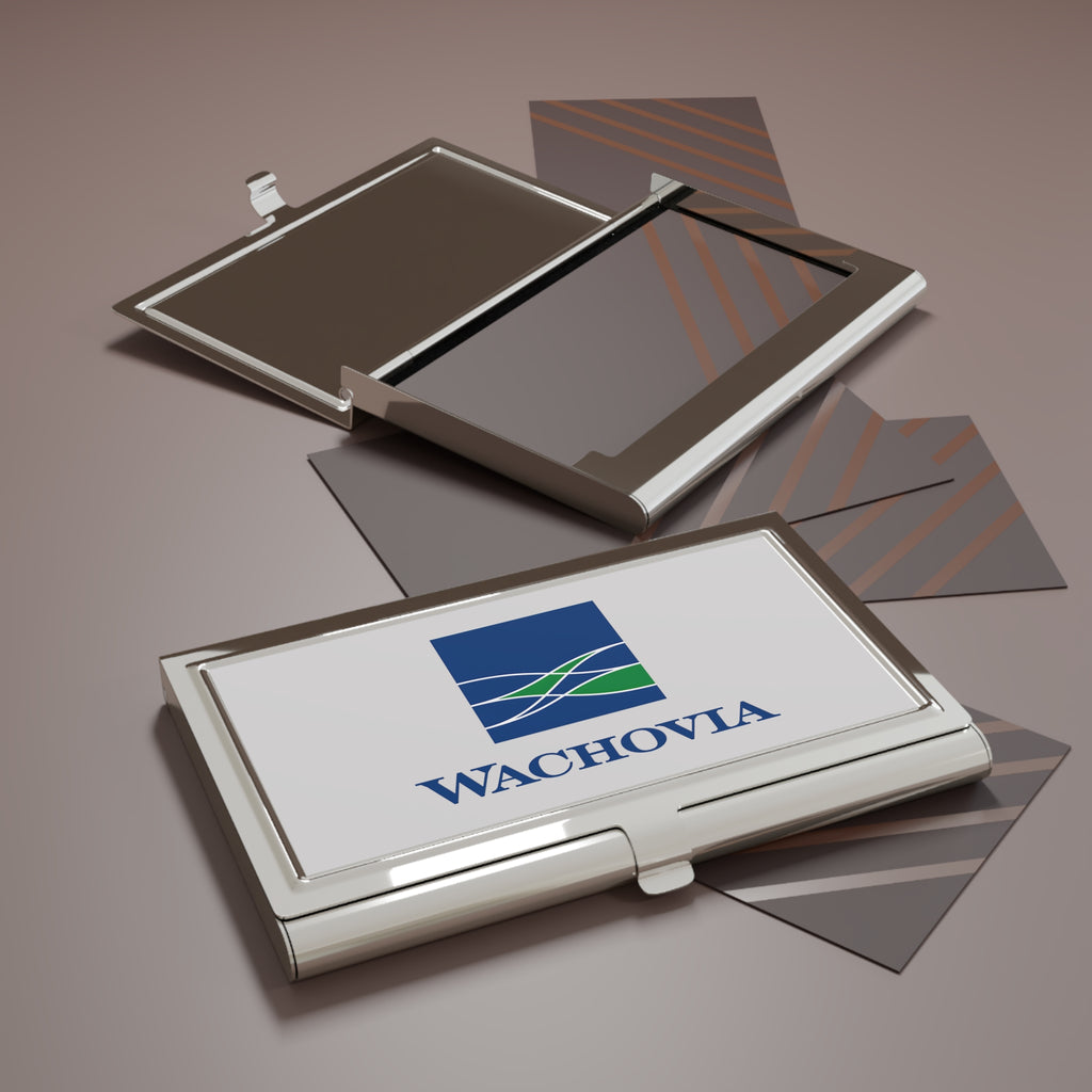 Wachovia Metal Business Card Holder