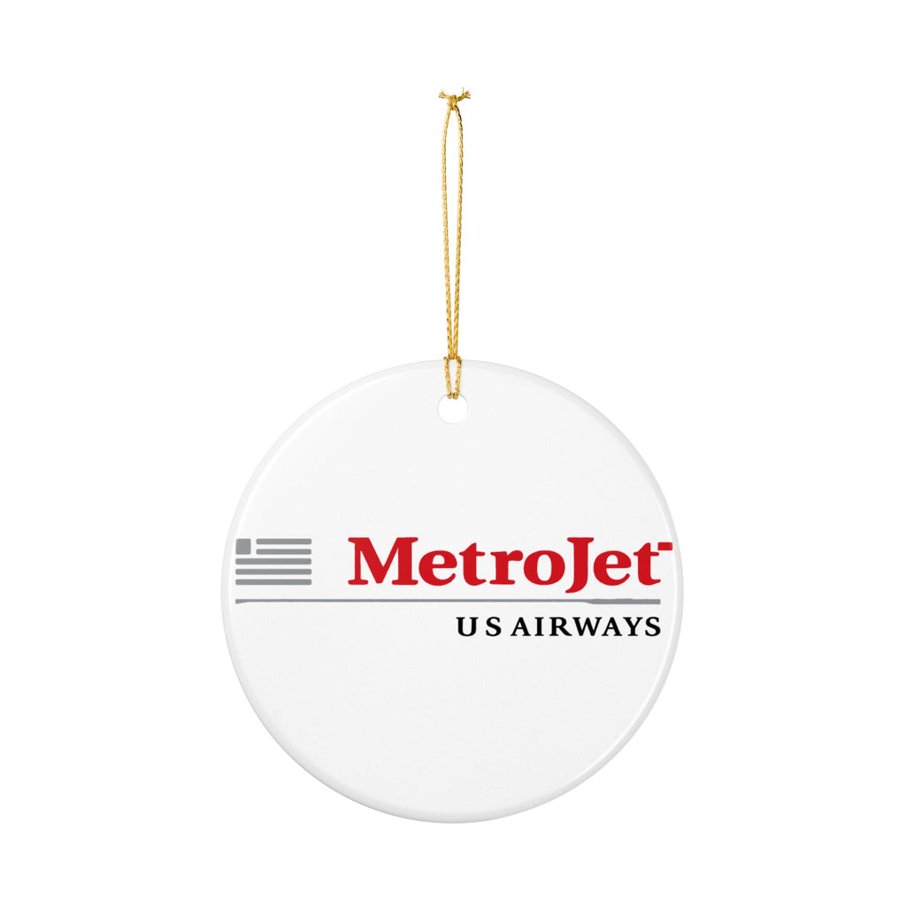 MetroJet Ceramic Ornament