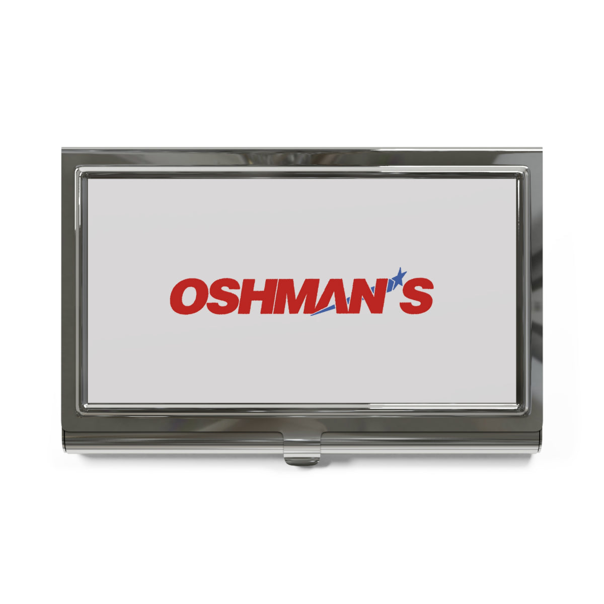 Oshman's Sporting Goods Metal Business Card Holder