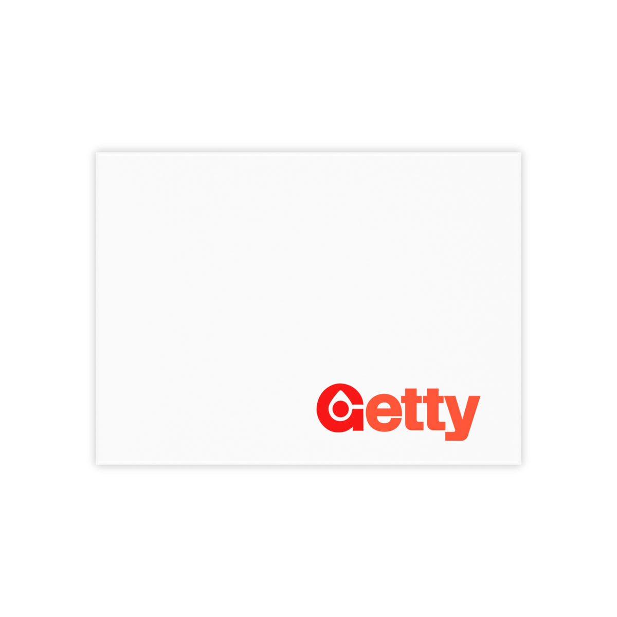 Getty Oil Sticky Post-it Note Pad