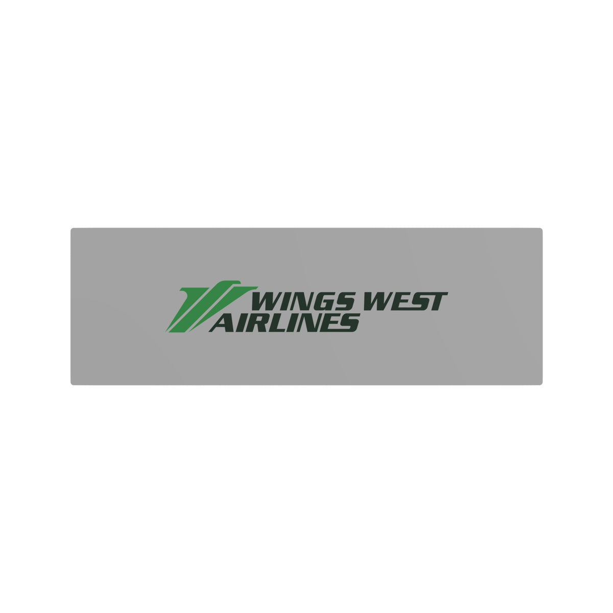 Wings West Airlines Metal Sign