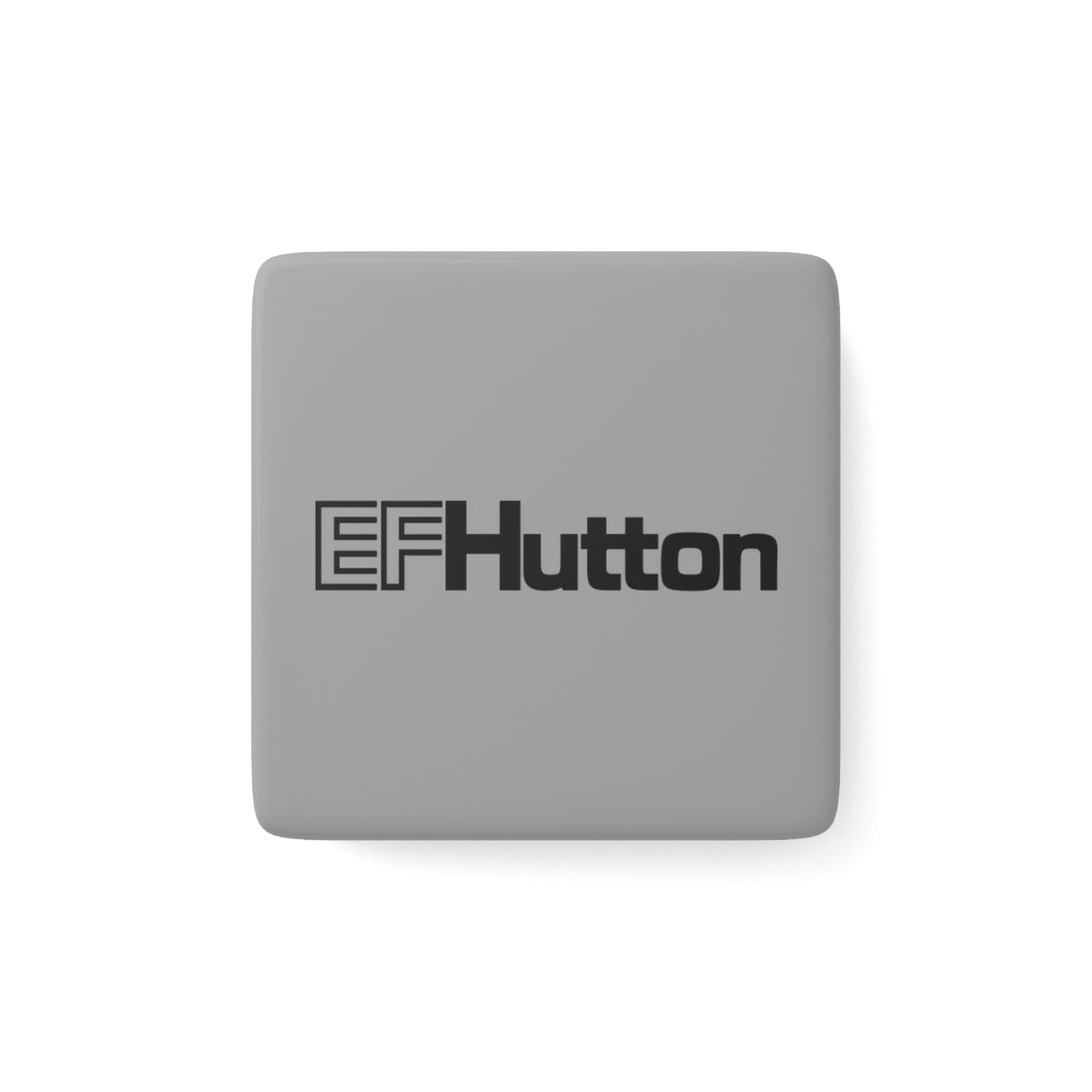 E. F. Hutton Square Porcelain Fridge Magnet