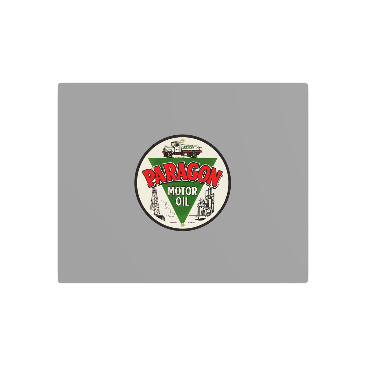 Paragon Oil Metal Sign