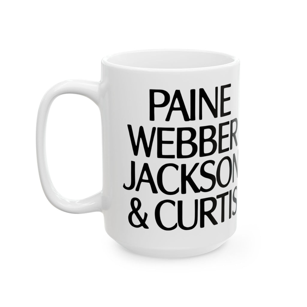 Paine Webber Jackson & Curtis Ceramic Coffee Mug