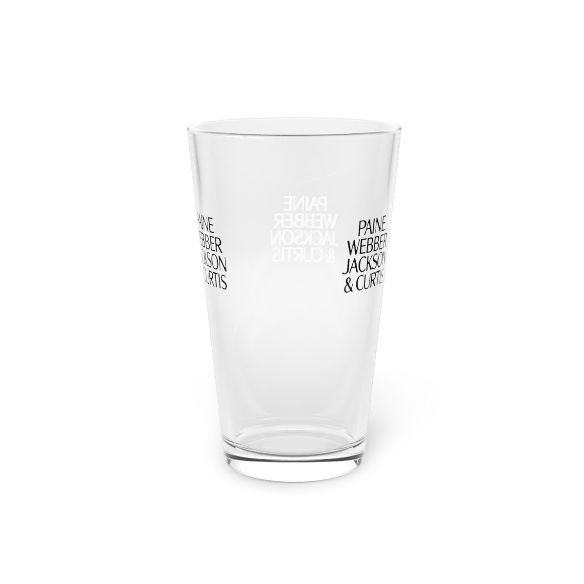 Paine Webber Jackson & Curtis 16oz Pint Glass