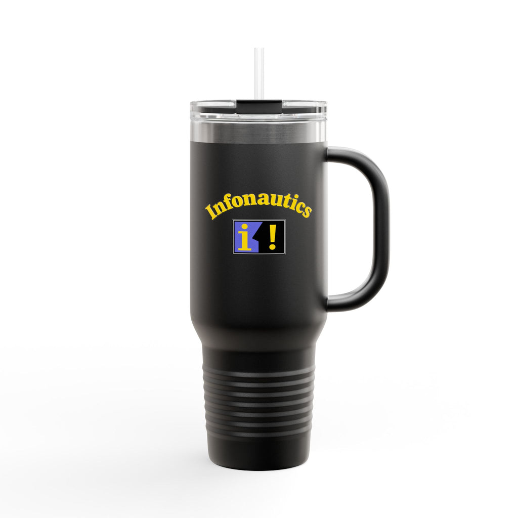 Infonautics 40oz Insulated Travel Mug Stainless Tumbler
