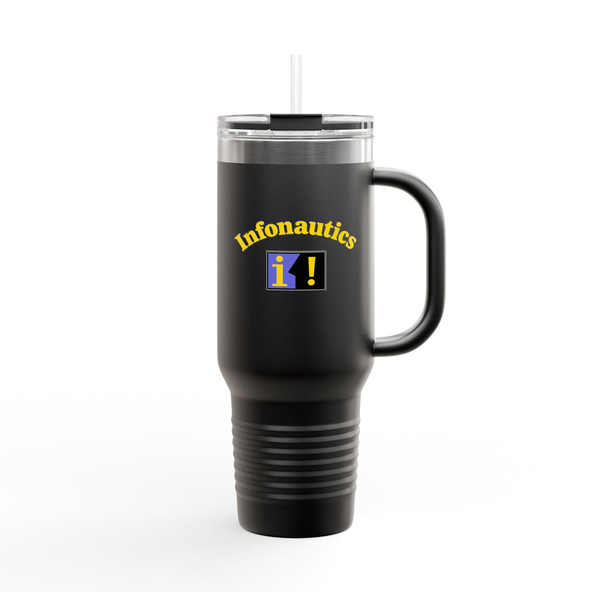 Infonautics 40oz Insulated Travel Mug Stainless Tumbler