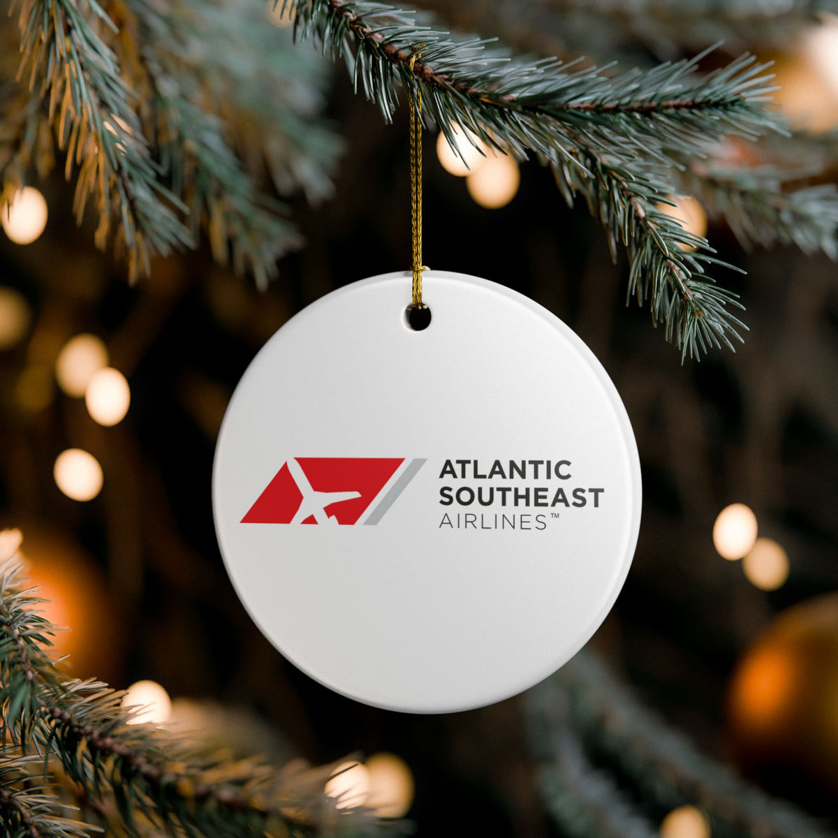 Atlantic Southeast Airlines Ceramic Ornament