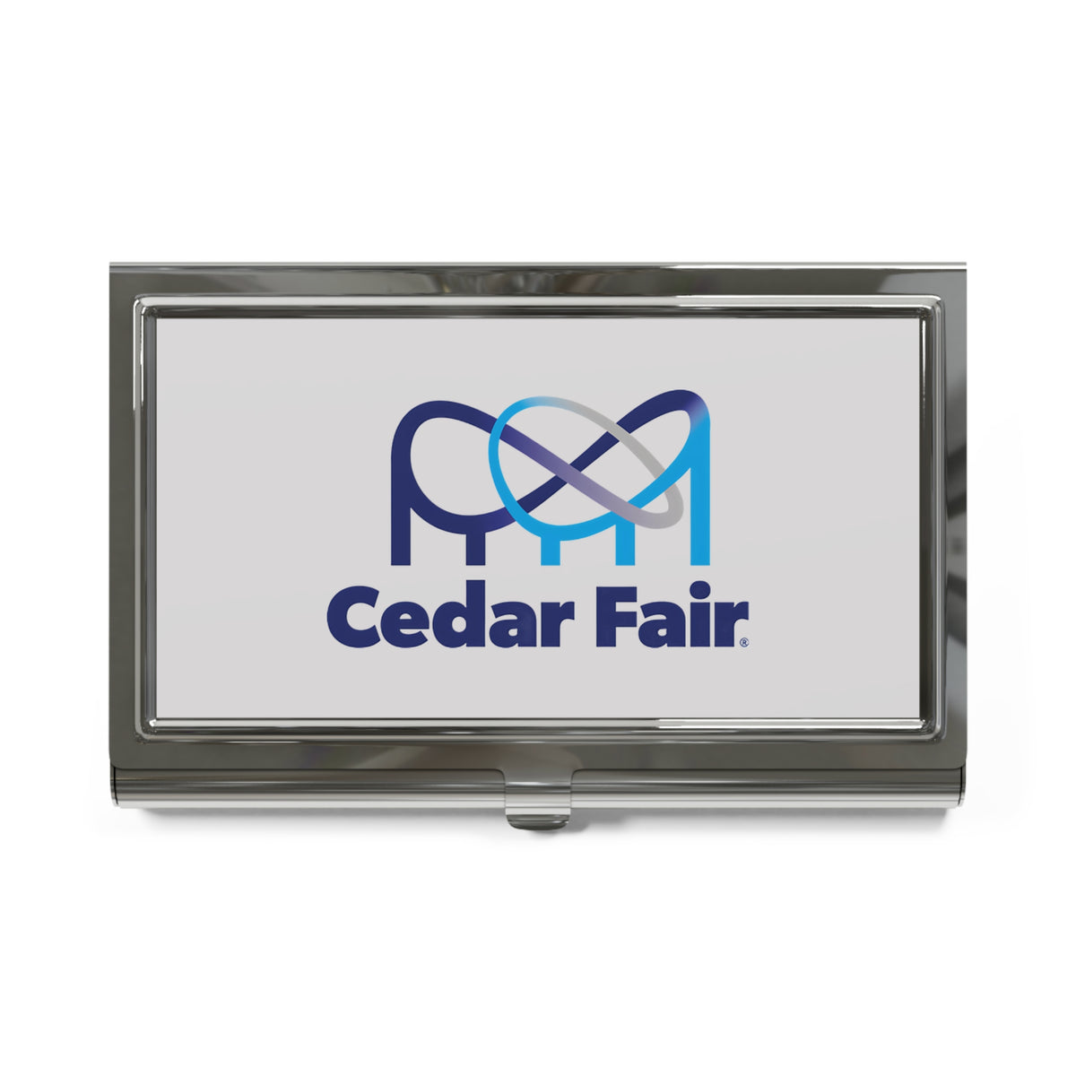 Cedar Fair Metal Business Card Holder