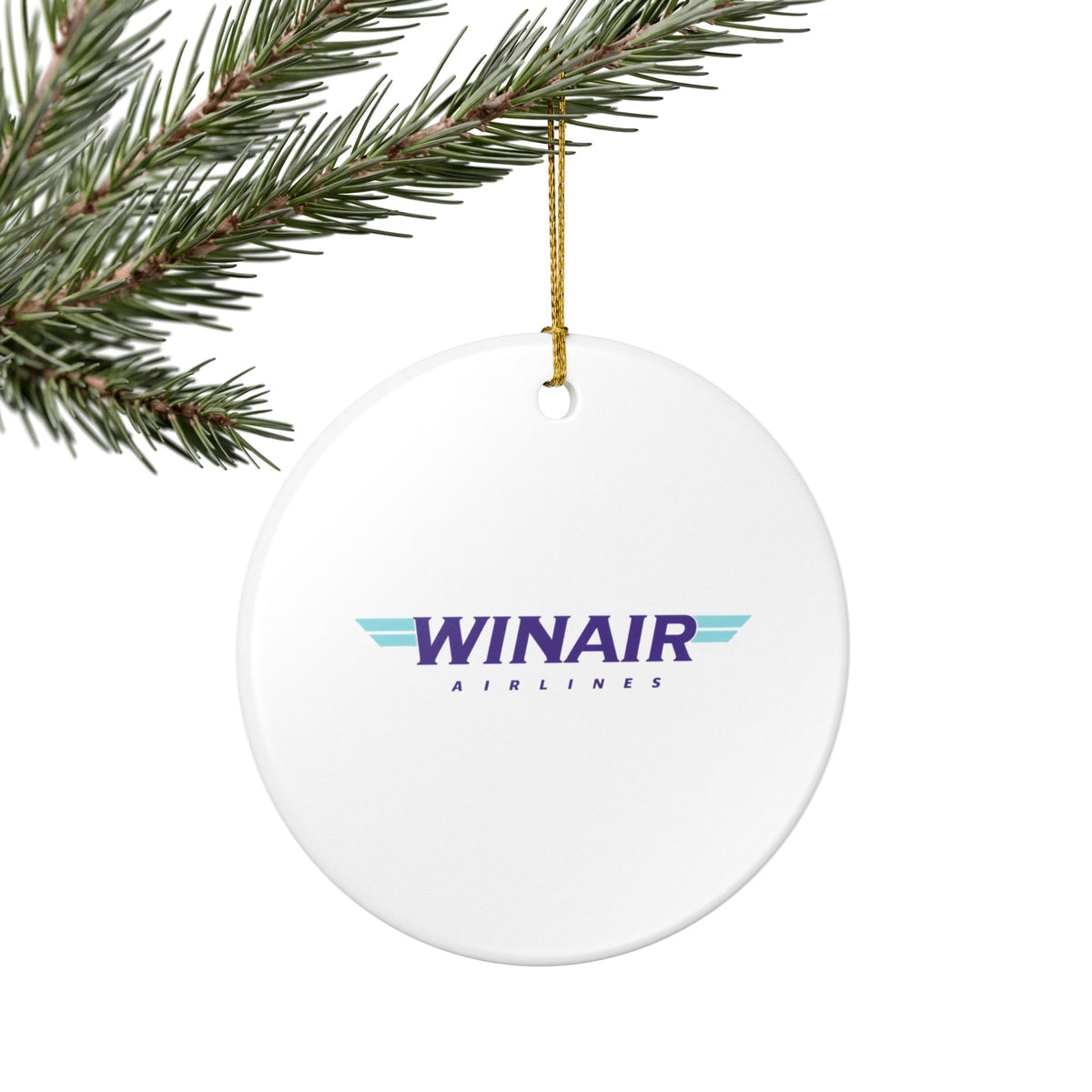 WinAir Airlines Ceramic Ornament
