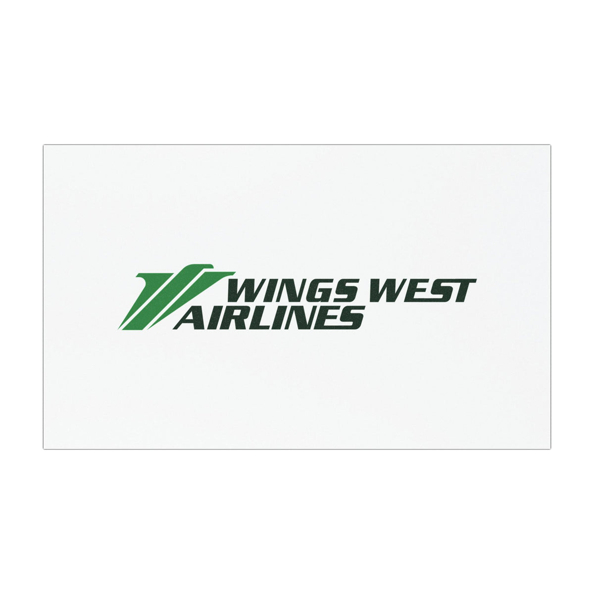 Wings West Airlines Car Magnet
