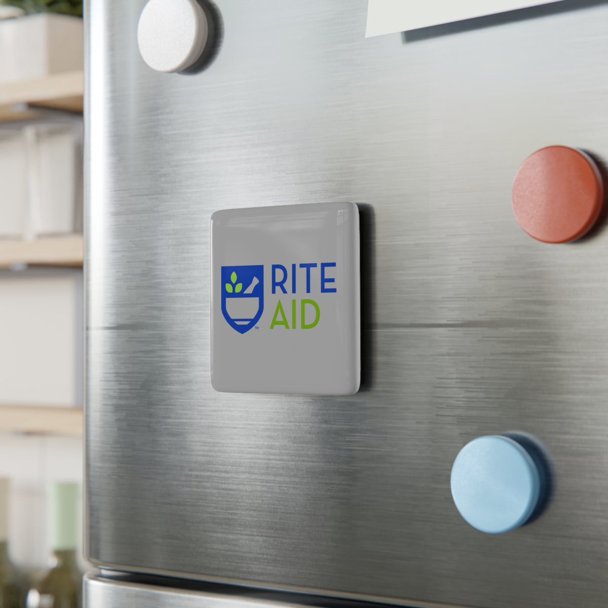 Rite Aid Square Porcelain Fridge Magnet