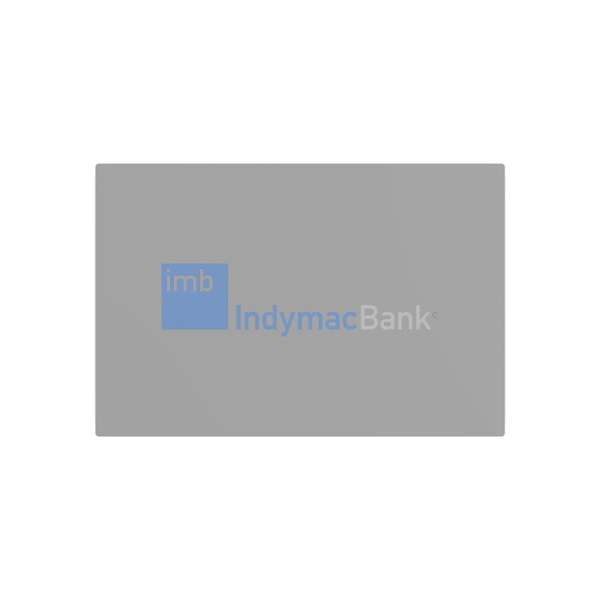 IndyMac Bank Metal Sign