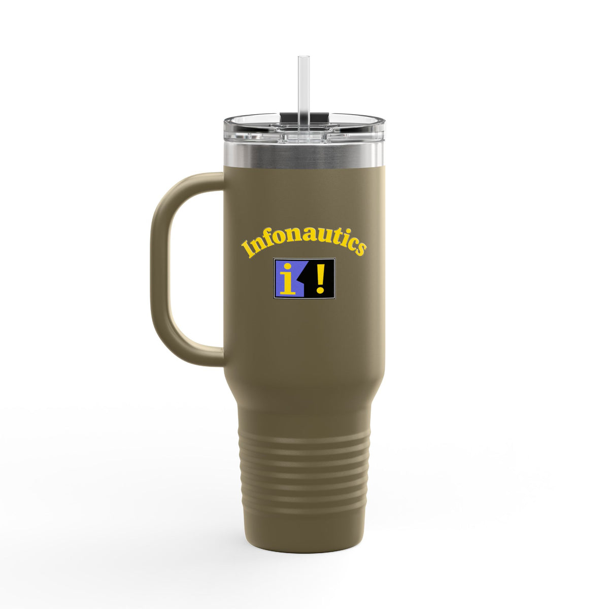 Infonautics 40oz Insulated Travel Mug Stainless Tumbler