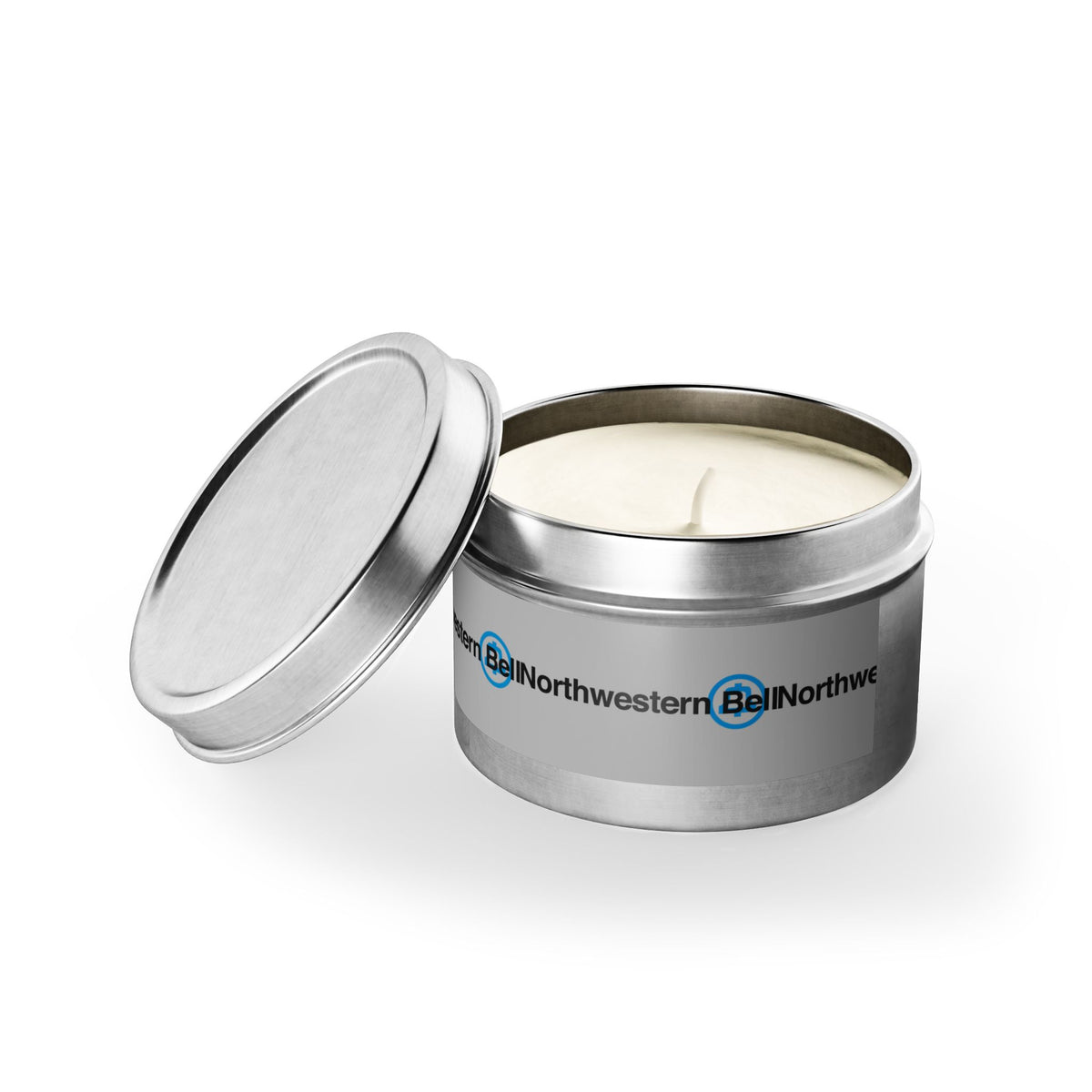 Northwestern Bell Tin Candle