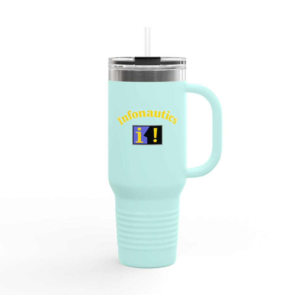 Infonautics 40oz Insulated Travel Mug Stainless Tumbler