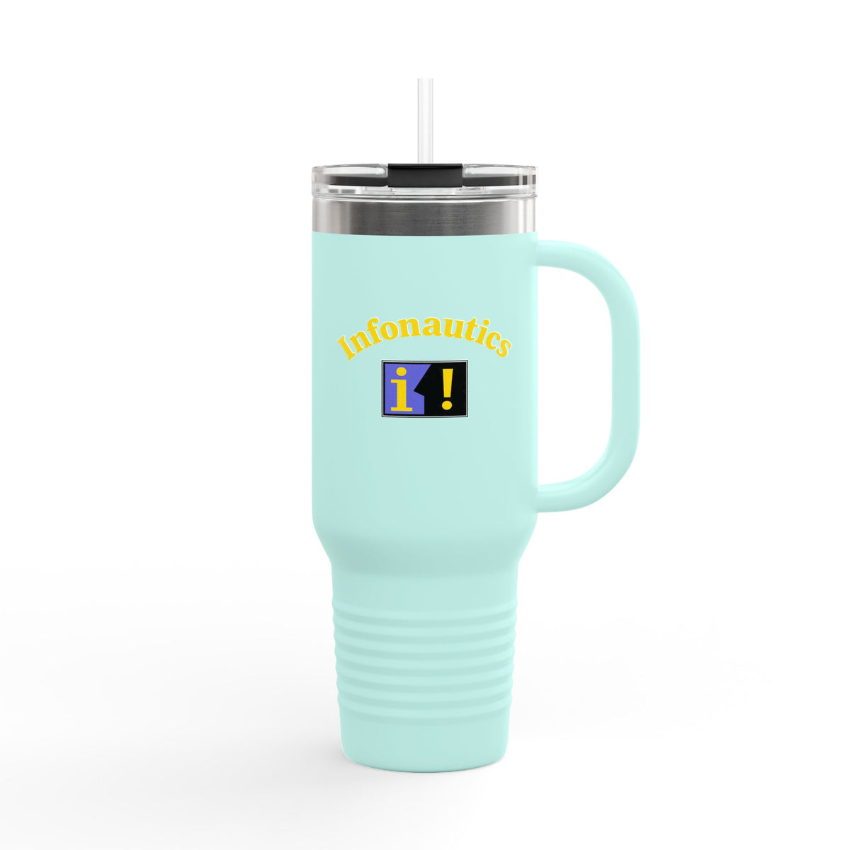 Infonautics 40oz Insulated Travel Mug Stainless Tumbler